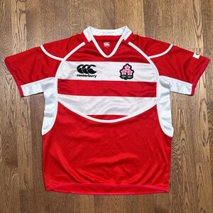 Canterbury Japan National Rugby Union Team 2011 Red Jersey Mens Medium